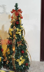 Decorative Foldable Colorful Spiral Christmas Tree